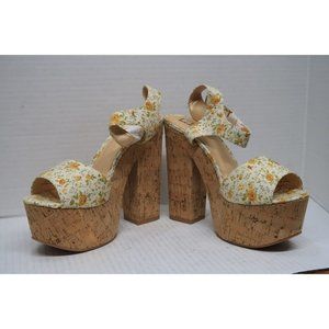 Vintage 70s style Luichiny Cork Platform Sandals